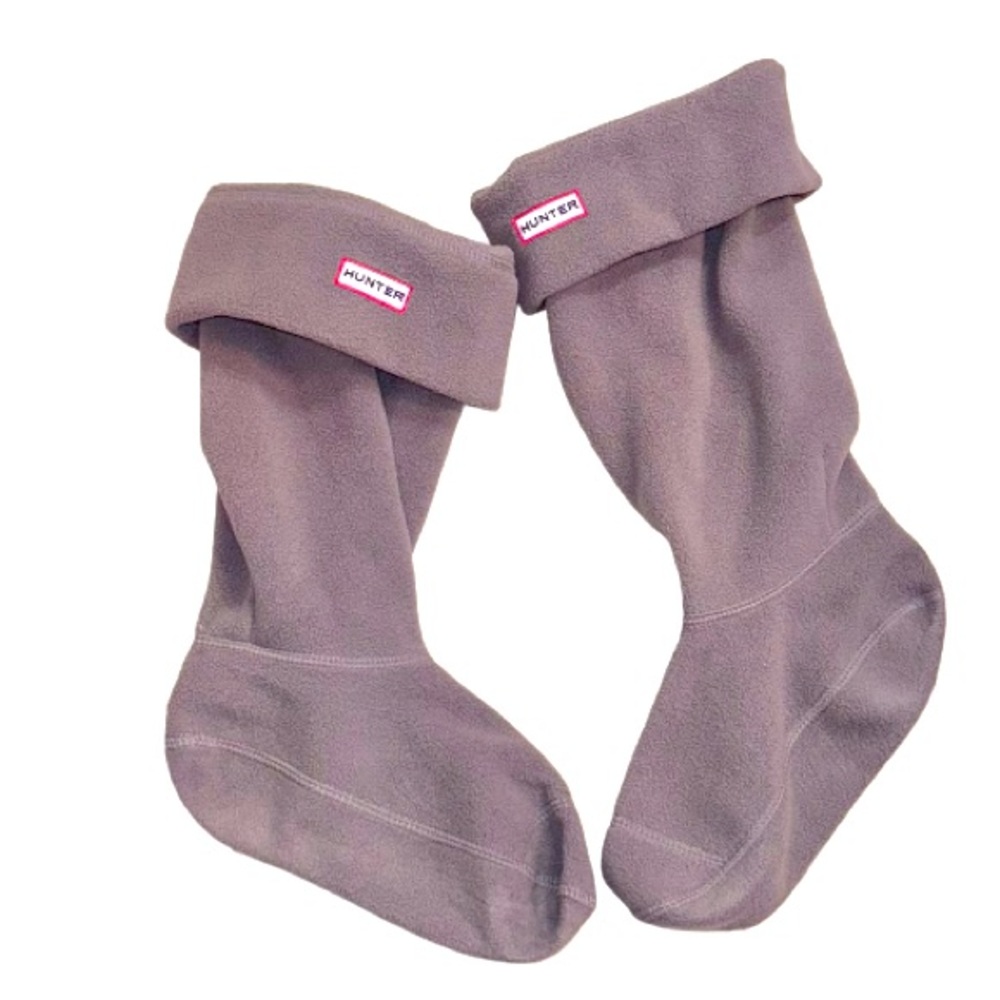 HUNTER BOOT BRAND gray fleece boot socks women’s size M/L 7 8 9 10